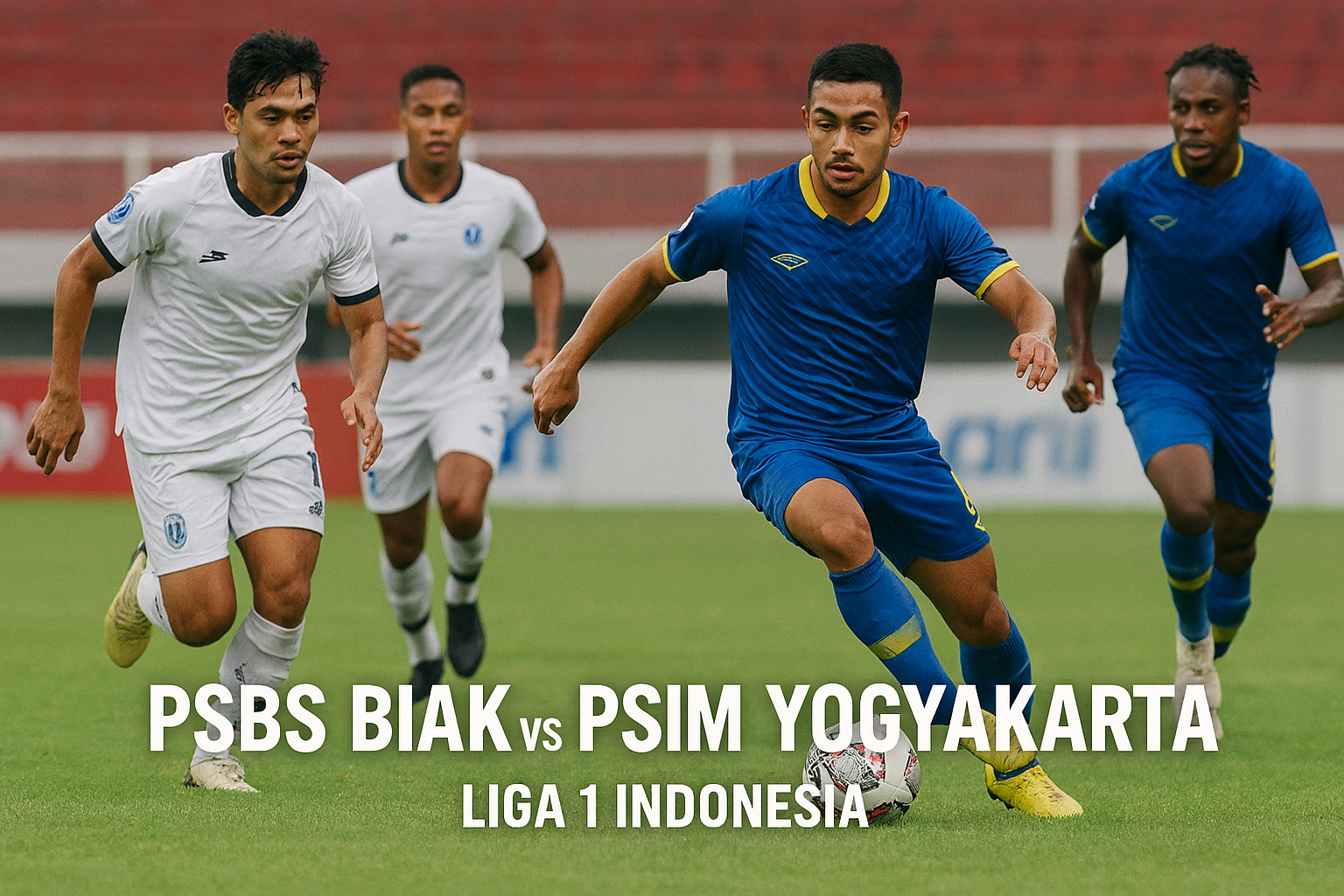 RBTV77indo Siarkan Duel PSBS Biak vs PSIM Yogyakarta Liga 1 Indonesia Malam Ini Pukul 20.30 WIB Full Analisis