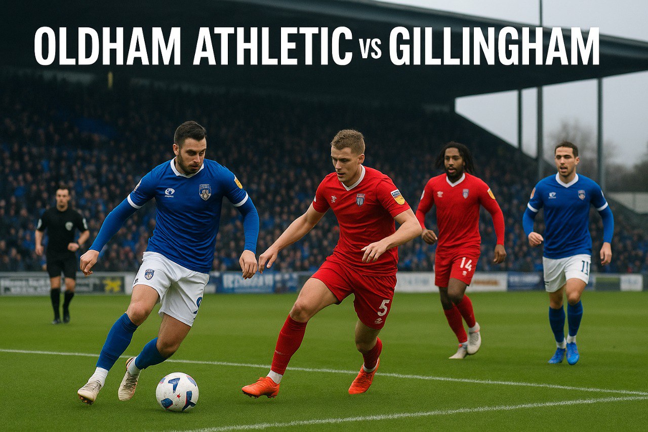 RBTV77 Hadirkan Laga Oldham Athletic vs Gillingham Liga Dua Inggris 2025 - Pertandingan Seru Menunggu Fans Sepak Bola Malaysia dan Inggris