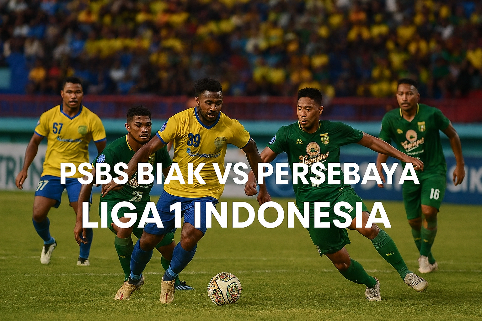Rbtv77 Tayangkan PSBS Biak vs Persebaya Liga 1 Sore Ini Pukul 15.30 WIB - Saksikan Live Streaming yang Seru dan Menggugah Semangat Kompetisi Nasional